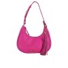 Bolsa pequena meia lua rosa